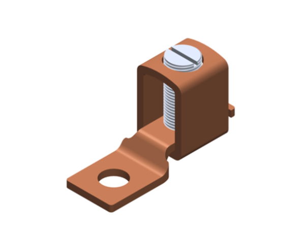 Copper compression Lugs - One hole offset tang