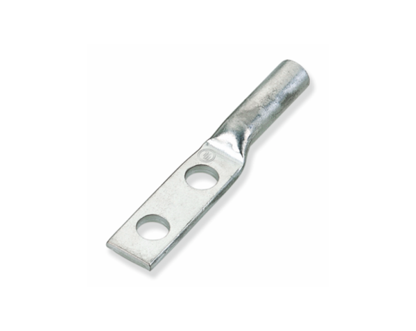 Copper compression lugs - Long barrel, Two hole